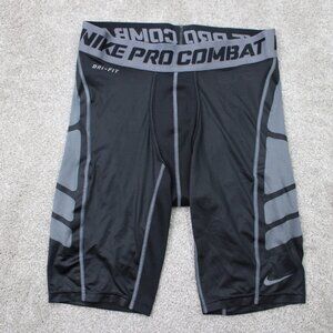NIKE Pro Combat Shorts Mens XL Black Elite Dri-Fit Compression gym workout